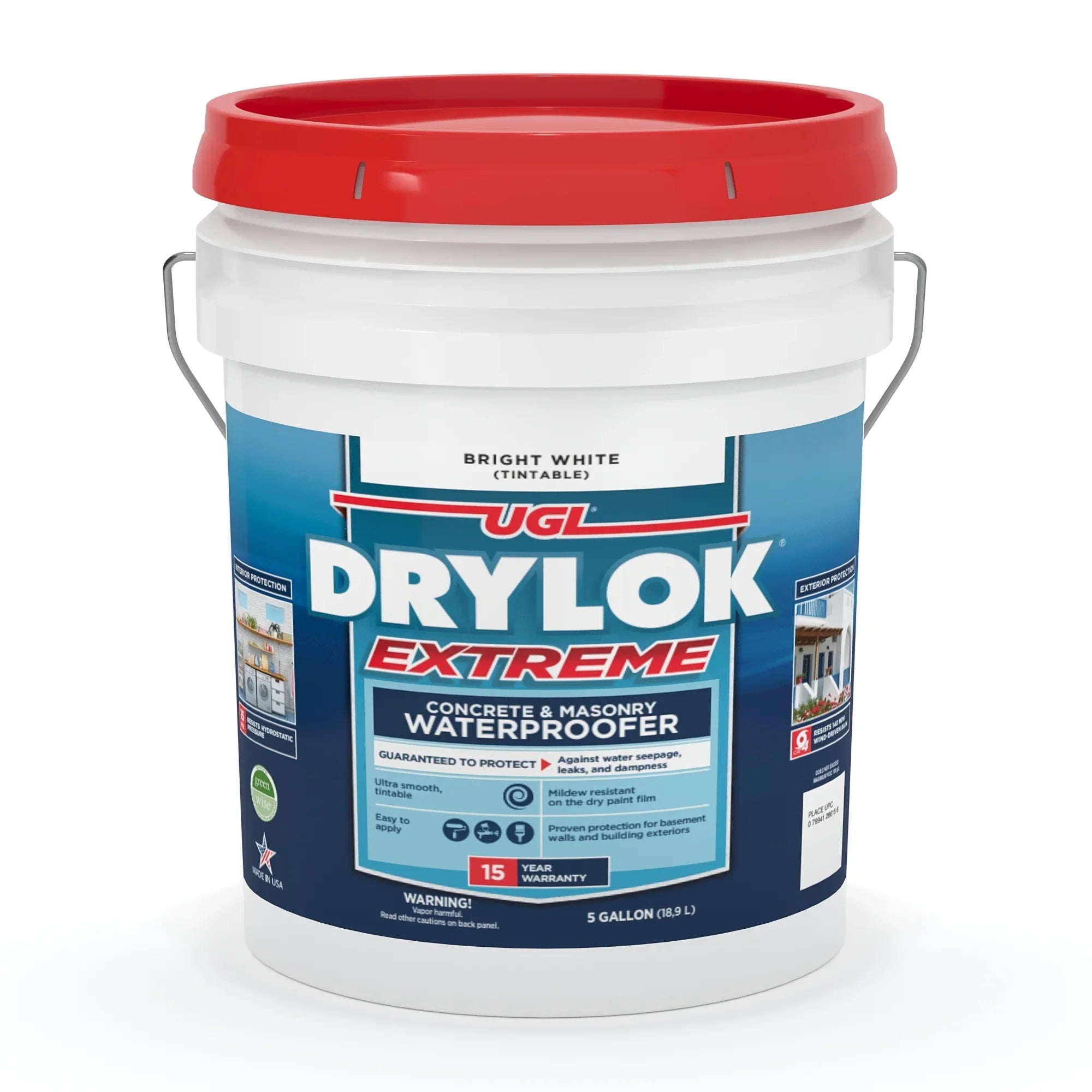 Drylok Extreme 15 צבע אטום למים לקירות בטון – פתרון איטום למרתפים וקירות חוץ