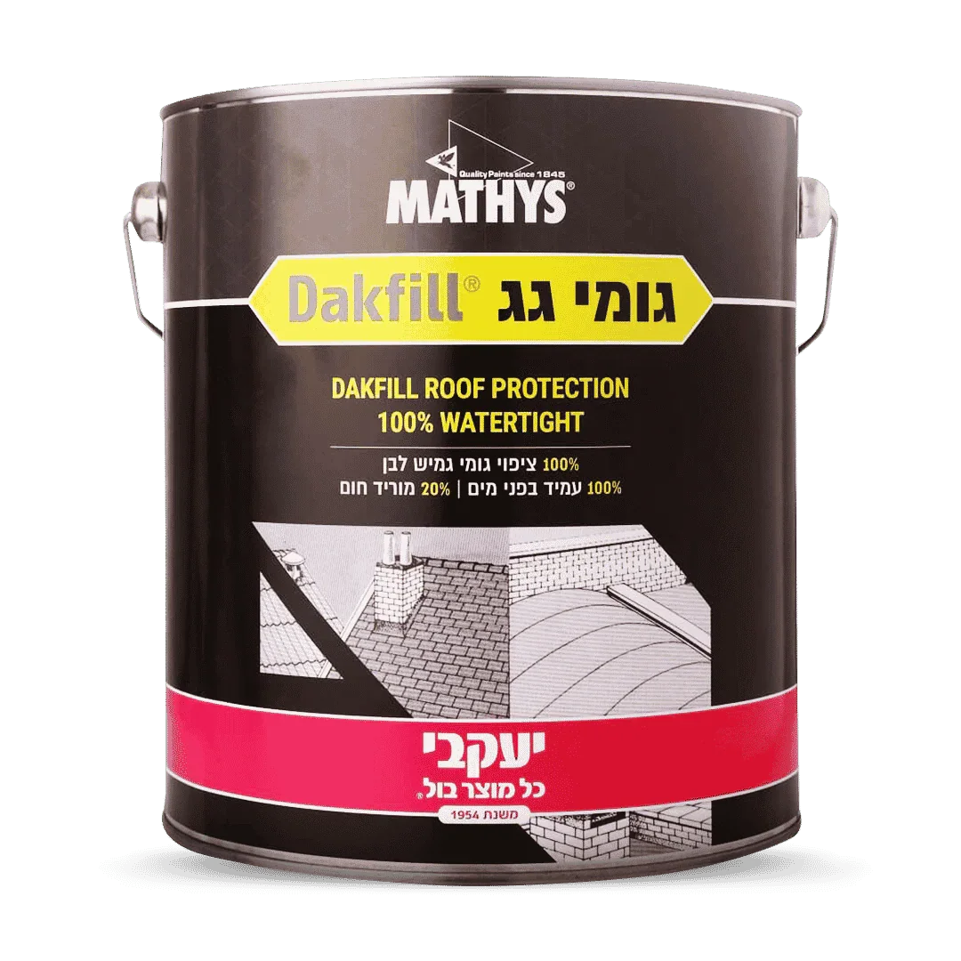 גומי גג יעקבי – חומר איטום גמיש עמיד למים לאיטום גגות