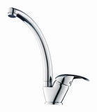 ברז ברבור פרח ארוך/נמוך דגם Swan כרום ניקל AQUILA