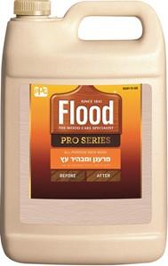 מיכל Flood מרענן ומבהיר עץ בנפח 3.78 ליטר – חומר ניקוי מקצועי לעץ חיצוני, מתאים להסרת טחב, עובש וכתמים, לשימור וריענון מראה העץ