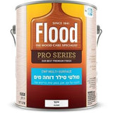 מיכל Flood מולטי סילר דוחה מים בנפח 3.78 ליטר – חומר אקרילי שקוף על בסיס מים להגנה על עץ ובטון חיצוני מפני חדירת מים, לחות וטחב