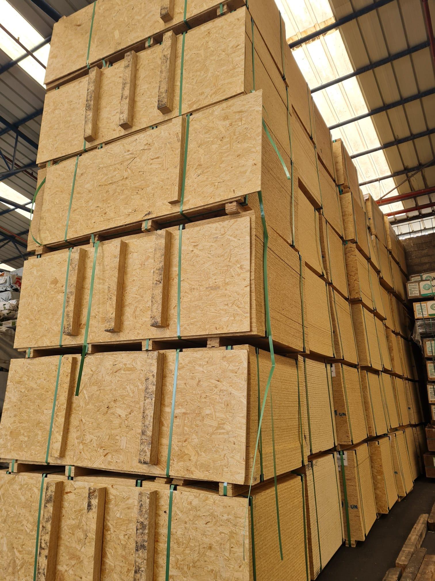 פלטות עץ OSB בגודל 1.22x2.44 מטר – לוחות עץ תעשייתי חזקים, יציבים וידידותיים לסביבה לבנייה קלה, חיפוי קירות ורצפות גלריה