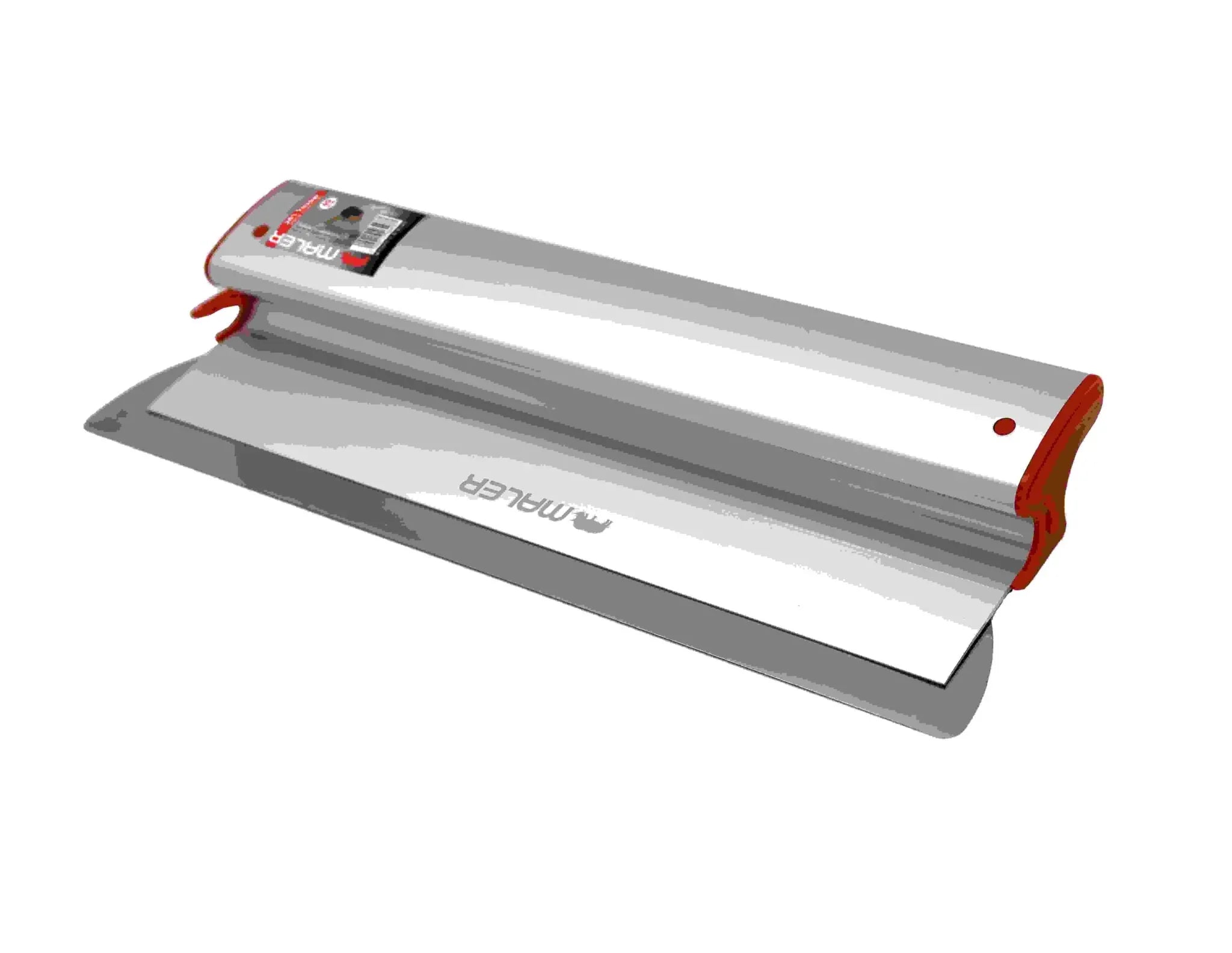 שפכטל רחב מקצועי MALER עם להב נירוסטה בעובי 0.3 מ"מ וגוף אלומיניום ארגונומי להחלקת קירות ומשטחים גדולים