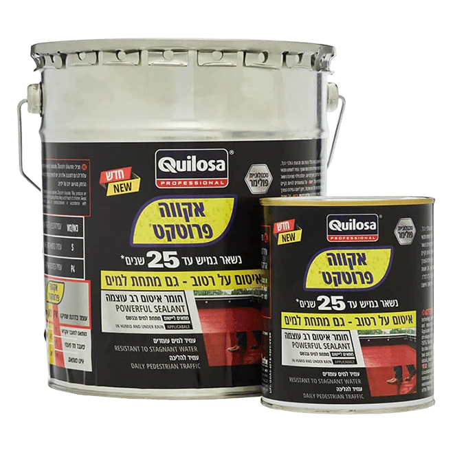 אקווה פרוטקט Quilosa חומר איטום על רטוב לגגות ונזילות