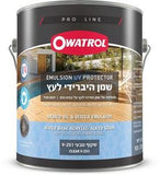 שמן היברידי לעץ חיצוני Owatrol Emulsion UV Protector – מגן שקוף לעץ עם הגנה מקרני UV, מים וטחב, לגימור טבעי, גמיש ולא מתקלף.