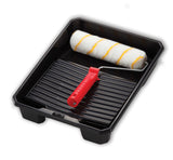 סט רולר פס צהוב מיקרופייבר "9 + מגש לצבע שחור "10 פאר