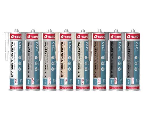 סיליקון צבעוני מקצועי מבית טמבור – 100% פולימר סיליקון עמיד ואלסטי, מתאים לאיטום צבעוני באמבטיות, מקלחונים, אריחי קרמיקה, זכוכית ואלומיניום, בגווני רובה שונים עם הדבקה חזקה ועמידות לאורך זמן.