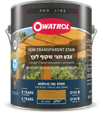 צבע חצי שקוף לעץ חיצוני Owatrol – מיכל צבע לעץ עם גימור שקוף וחצי שקוף, המיועד להגנה ועמידות גבוהה מפני קרני שמש UV, מים ועובש, מתאים לדקים, פרגולות, גדרות ובתי עץ.