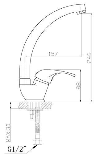 ברז פרח ברבור Swan