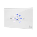 מתג טאץ׳ חכם לדוד NISKO SMART זכוכית לבנה עם חיבור WiFi