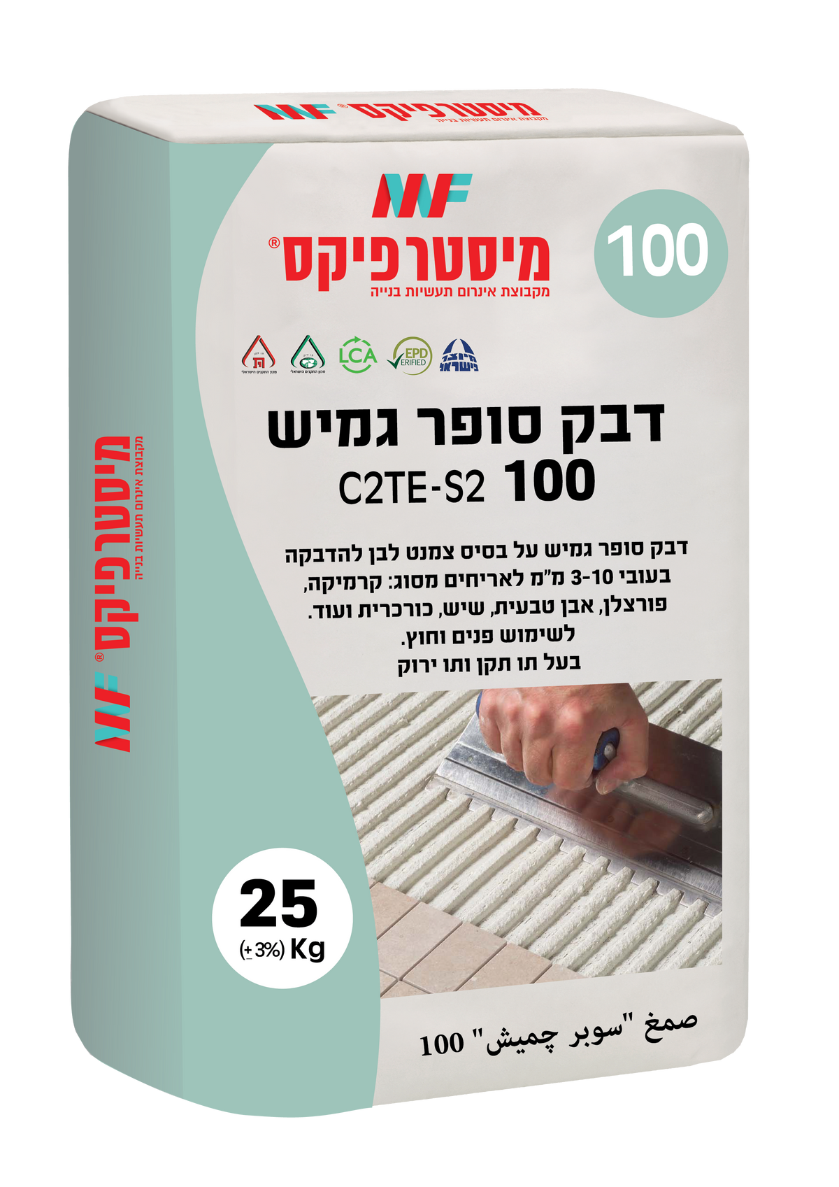 דבק קרמיקה סופר גמיש 100 מיסטר פיקס