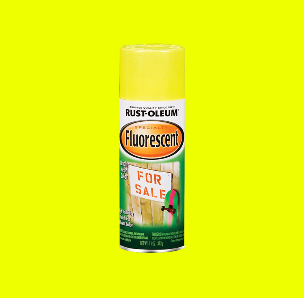 ספריי צבע פלורסנט RUST OLEUM