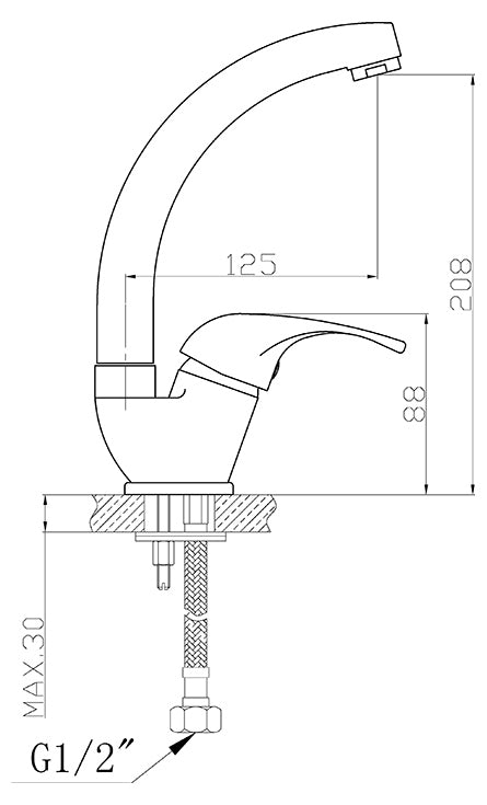 ברז פרח ברבור Swan