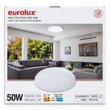 פאנל תאורה עגול צמוד תקרה Eurolux סדרת פיור 50W
