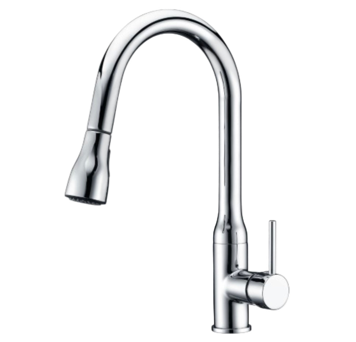 ברז מטבח נשלף לואיז ניקל מבריק / שחור מט ZM חמת