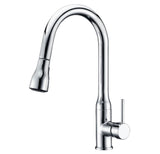 ברז מטבח נשלף לואיז ניקל מבריק / שחור מט ZM חמת