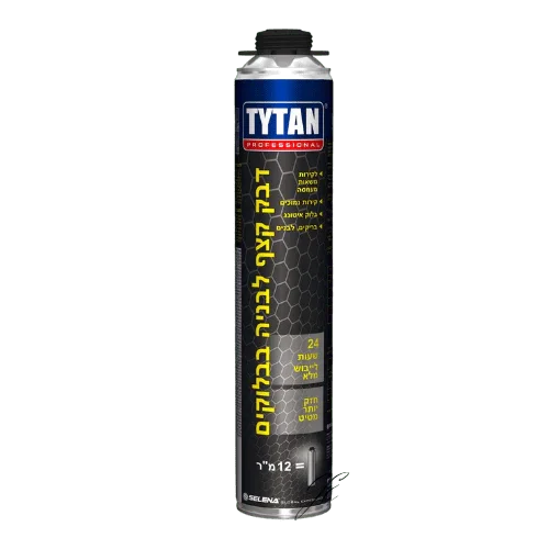קצף להדבקת בלוקים ואיטונג TYTAN – מיכל קצף מקצועי להדבקה מהירה, חזקה ועמידה של בלוקים, איטונג, בטון ולבנים, מתאים לבנייה, שיפוצים והתקנות מדויקות עם בידוד תרמי איכותי.