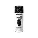 ספריי צבע אפקט שיש Rust-Oleum Marble 290 גרם בגוון שחור או לבן ליצירת מראה עורקי שיש דקורטיבי על משטחים פנימיים