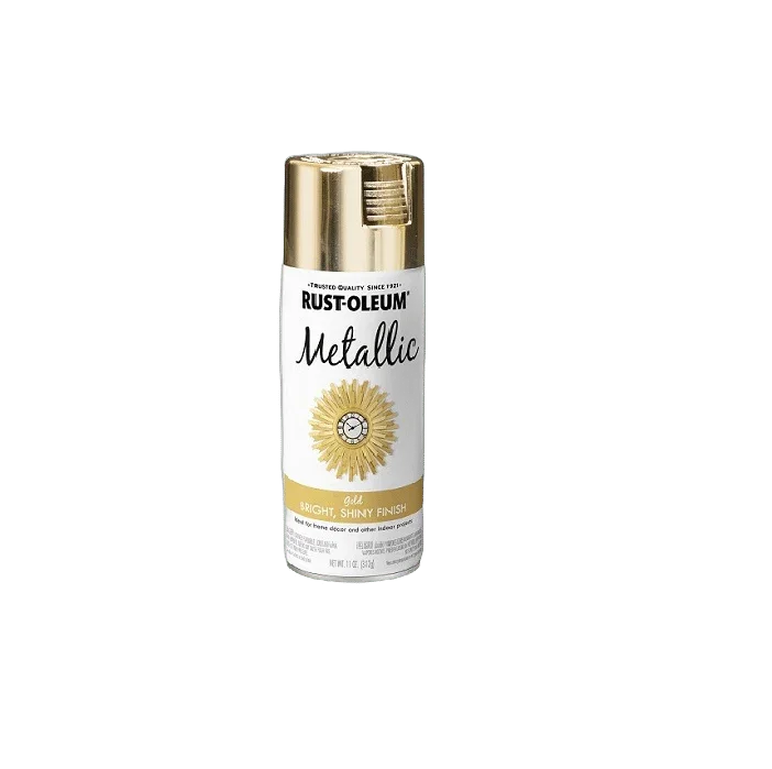 ספריי צבע מטאלי Rust-Oleum 2X – זהב, נחושת, רוז גולד וכסף לצביעה על מתכת, עץ ופלסטיק